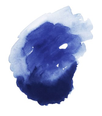 Mavi suluboya el yapımı.