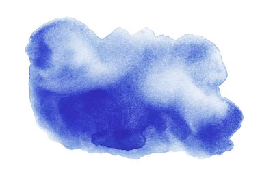 Mavi suluboya el yapımı.