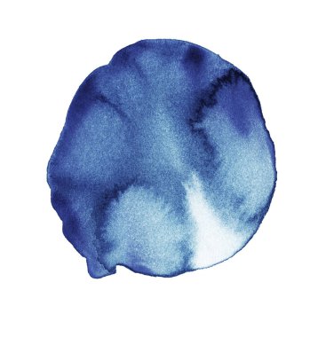 Mavi suluboya el yapımı.