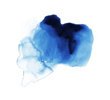 Mavi suluboya el yapımı.