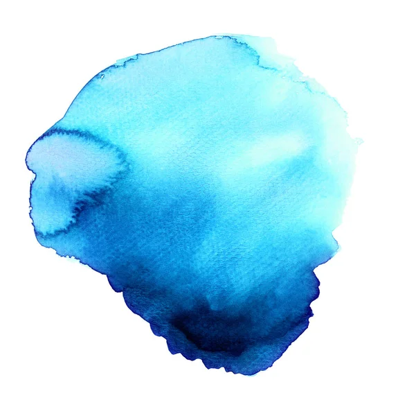 Handmade Illustration Blue Watercolor — Stock Photo, Image