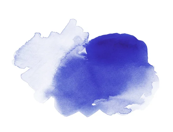 Handgemaakte Illustratie Van Blauwe Aquarel — Stockfoto