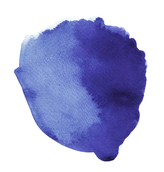Handgemaakte Illustratie Van Blauwe Aquarel — Stockfoto