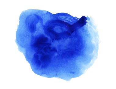 Mavi suluboya el yapımı.