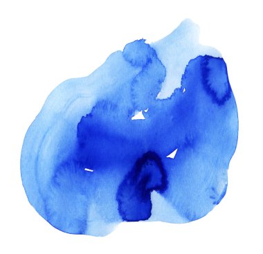 Mavi suluboya el yapımı.