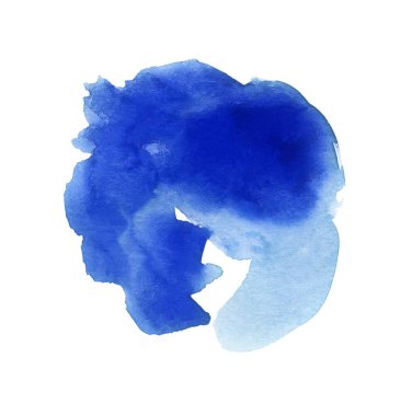 Mavi suluboya el yapımı.