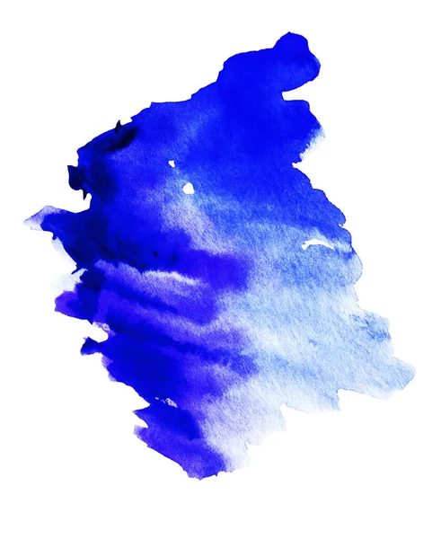 Ilustração Artesanal Aquarela Azul — Fotografia de Stock