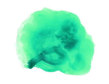 Zümrüt suluboya el yapımı.