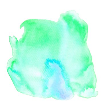 Zümrüt suluboya el yapımı.