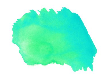 Zümrüt suluboya el yapımı.