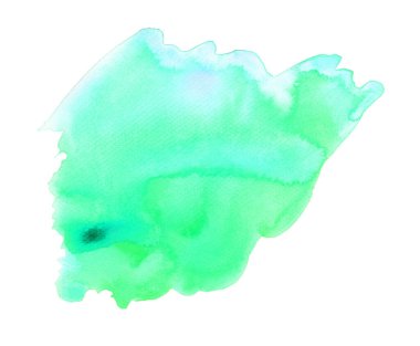 Zümrüt suluboya el yapımı.