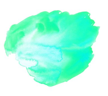 Zümrüt suluboya el yapımı.