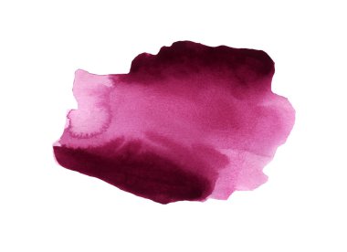 Handmade illustration of pink watercolor