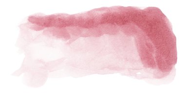Handmade illustration of pink watercolor