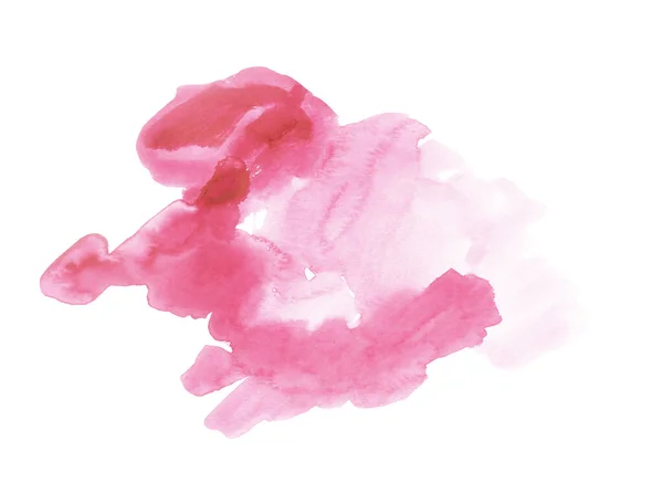 Χειροποίητη Απεικόνιση Ροζ Ακουαρέλας — Φωτογραφία Αρχείου