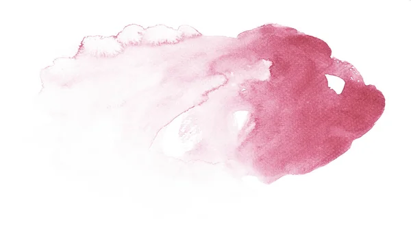 Handmade illustration of pink watercolor
