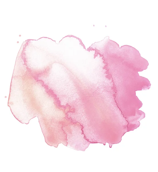 Handmade Illustration Pink Watercolor — Stock Photo, Image