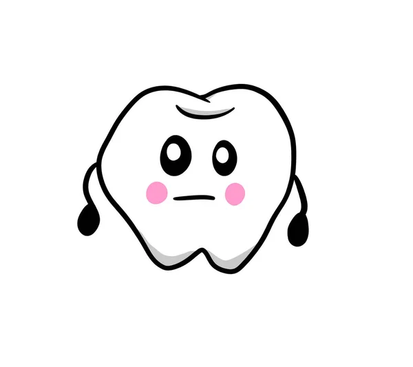 Digital Illustration Cartoon Tooth — Stock Photo, Image