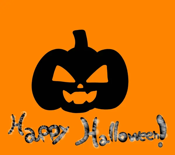 Ilustración Digital Una Tarjeta Halloween — Foto de Stock
