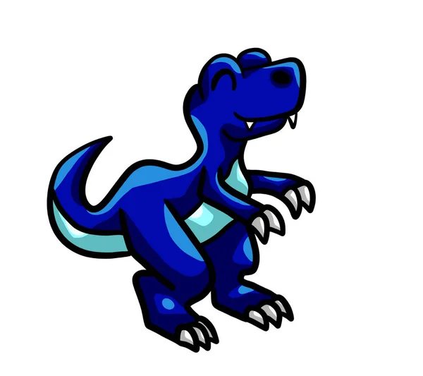 Digitális Illusztráció Egy Kék Baba Rex — Stock Fotó