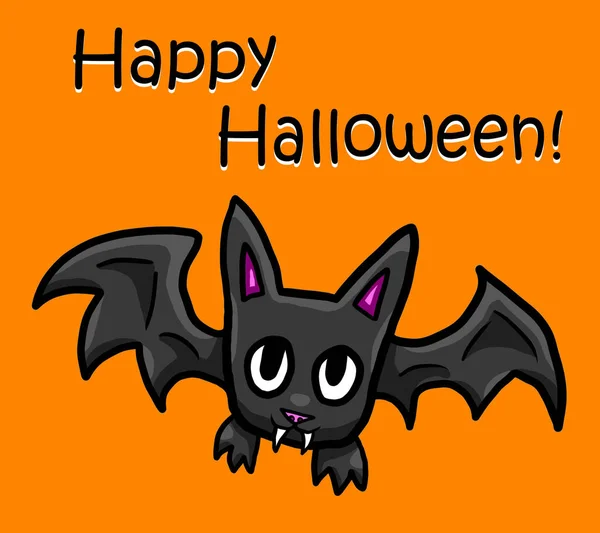 Digital Illustration Happy Halloween Card — Stock Photo, Image