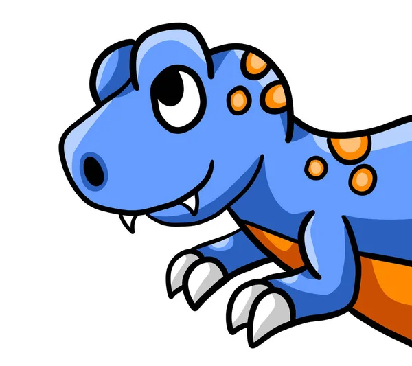 Illustrazione Digitale Adorabile Rex Blu — Foto Stock