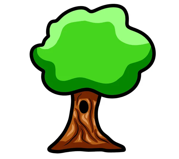Ilustração Digital Uma Árvore — Fotografia de Stock