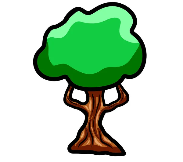 Digital Illustration Tree — Stock Photo, Image