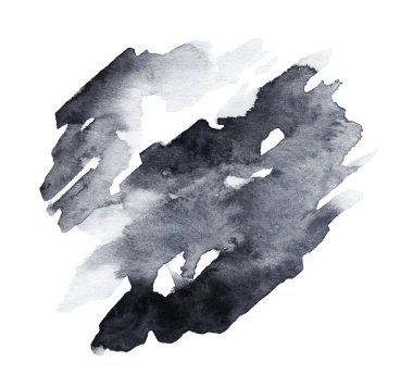 Siyah suluboya el yapımı.