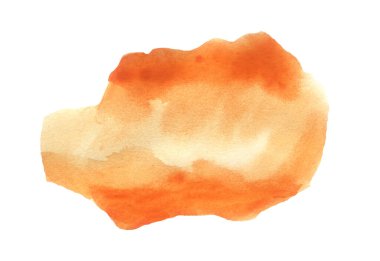 Turuncu suluboya el yapımı.