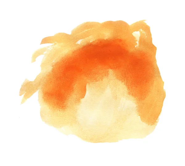 Χειροποίητη Απεικόνιση Πορτοκαλί Ακουαρέλας — Φωτογραφία Αρχείου