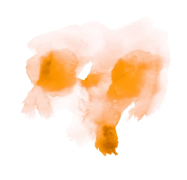 Χειροποίητη Απεικόνιση Πορτοκαλί Ακουαρέλας — Φωτογραφία Αρχείου