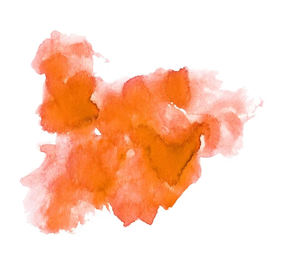 Ręcznie Robiona Ilustracja Pomarańczowego Akwarela — Zdjęcie stockowe