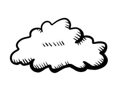 Bir bulutun dijital çizimi