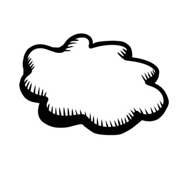 Bir bulutun dijital çizimi