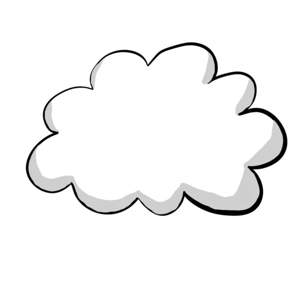 Цифрова Ілюстрація Хмари — стокове фото