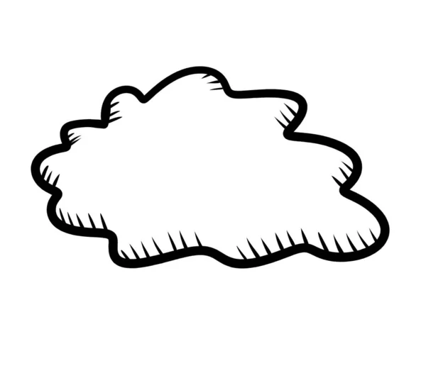 Digital Illustration Cloud Doodle — Stock Photo, Image