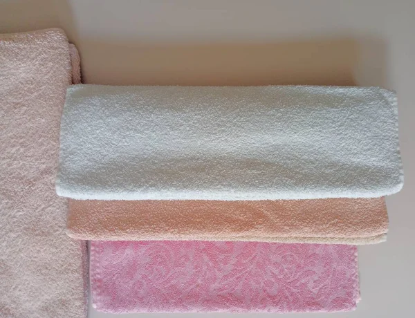 Pastel Soft Colored Towels — Photo