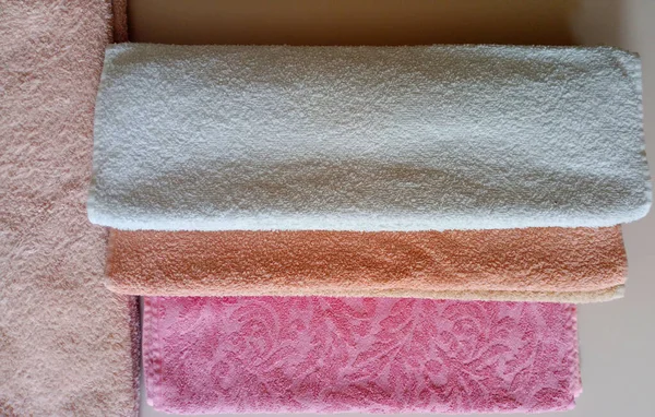 Towels Pastel Colors Head Towels Hand Towels — Stock Photo, Image