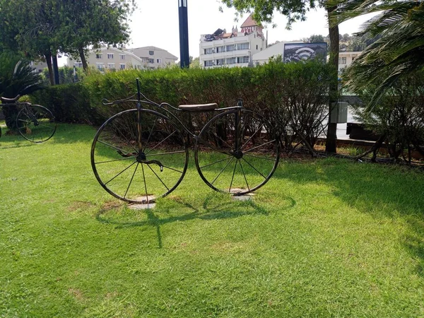 Iron bike garden decor. Center of Marmaris.