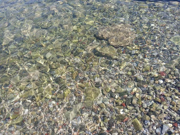 Havsutsikt Klart Havsvatten Vackert Hav Marmaris Turkiet Rent Vatten — Stockfoto