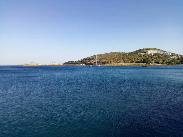 Cielo Azul Mar Una Naturaleza Maravillosa Tonos Color Azul — Foto de Stock