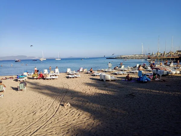Third Bay Strand Nächste Marina Didim Türkei — Stockfoto