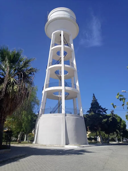 Tanque Água Muito Alto Com Escadas Altinkum Didim — Fotografia de Stock