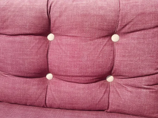 花园椅子靠垫 粉红色的 靠近点 — 图库照片