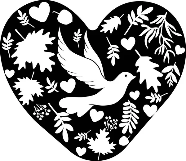 Symbole Décoratif Coeur Illusration Vecteur Art — Image vectorielle