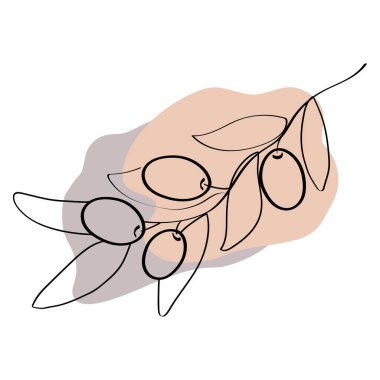  Zeytin Çizgisi Sanat Koleksiyonu. Vektör illüstrasyonu.