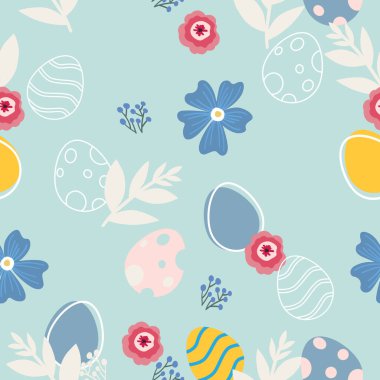 Mutlu Paskalyalar. Vektör sanatı illüstrasyonu.