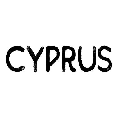 Hand drawn sketch of Cyprus