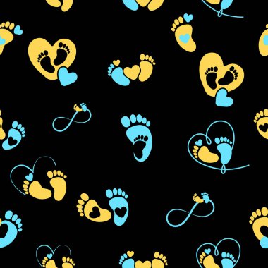 Kusursuz ayak izi, vektör çizimi 